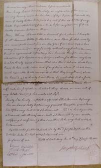 Joseph Hopkins' Will, 1801